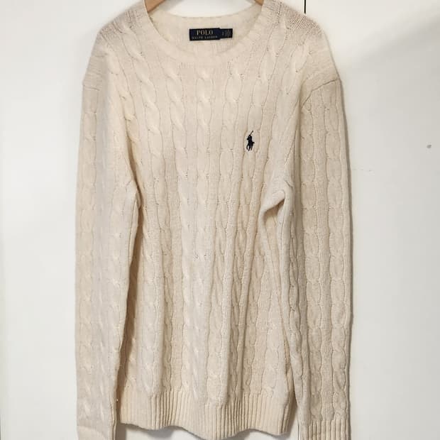 폴로랄프로렌 캐시미어 케이블 니트 S  (95추천해요)