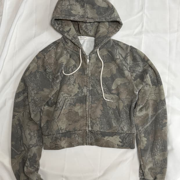 브랜디멜빌 크리스탈 카모플라쥬 후디 리얼트리 후드집업