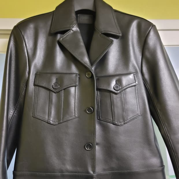 [L] 세비지 밀리터리 레더 자켓 새제품
