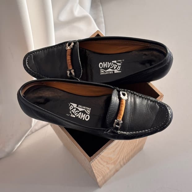 Vintage Ferragamo Leather Loafer