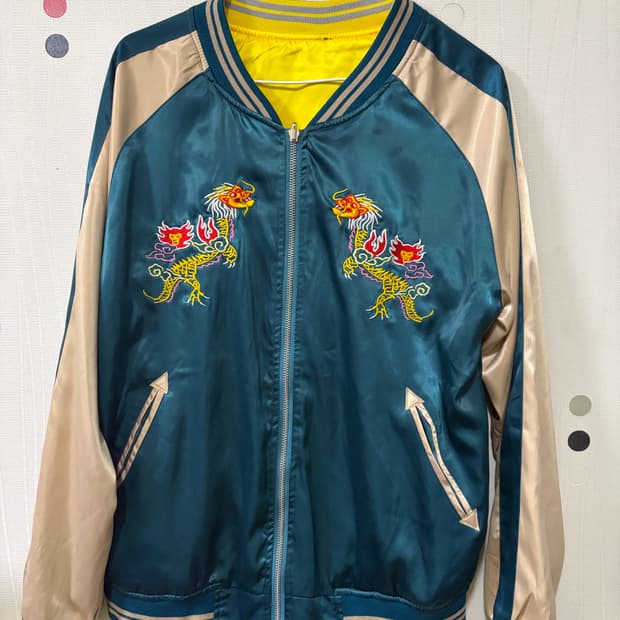 일본풍 빈티지 스카잔 자켓