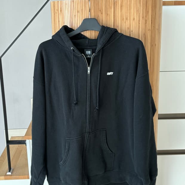 OBEY 오베이 크러피 빅페이스 백프린팅 후드집업