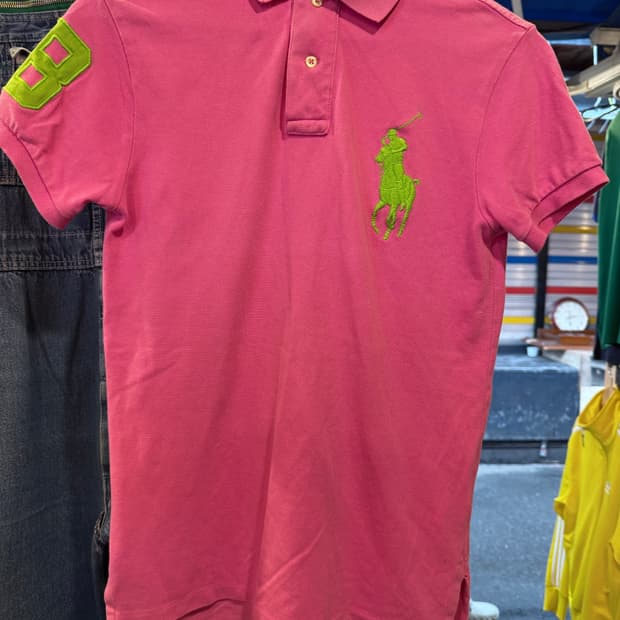 폴로 랄프로렌 빅포니 핑크 카라티