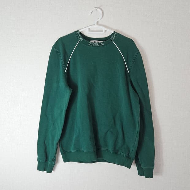 MSGM 밀라노 넥라인 맨투맨 스웻셔츠 라운드넥 남성 L