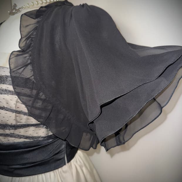 오픈 블랙 고스 볼레로