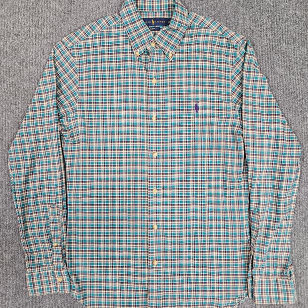 폴로 랄프로렌 슬림핏 체크 셔츠 S(급처)