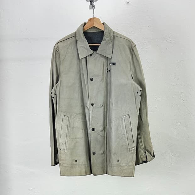 디젤 타임 트래블러스 리버시블 카라 레더 자켓