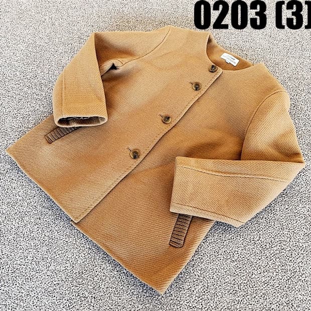 [100] 크로커다일 여성 울 베이직 반코트