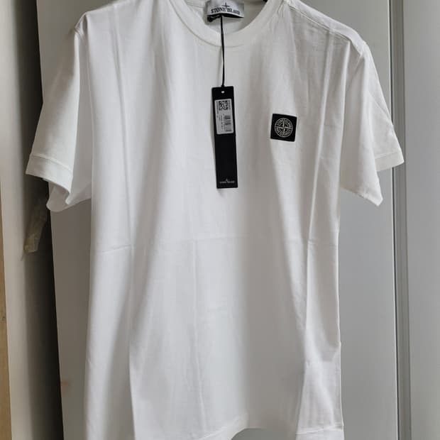 ✍️ [새상품/풀구성] 스톤아일랜드 로고 패치 티셔츠