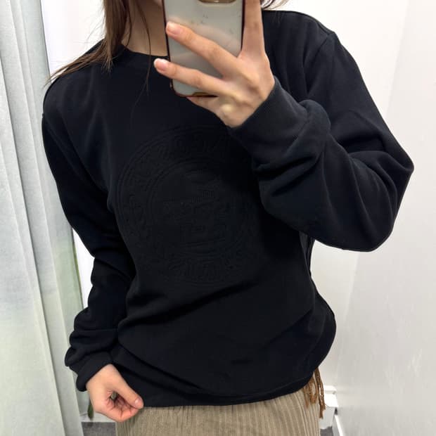 라코스테 블랙 레귤러핏 맨투맨