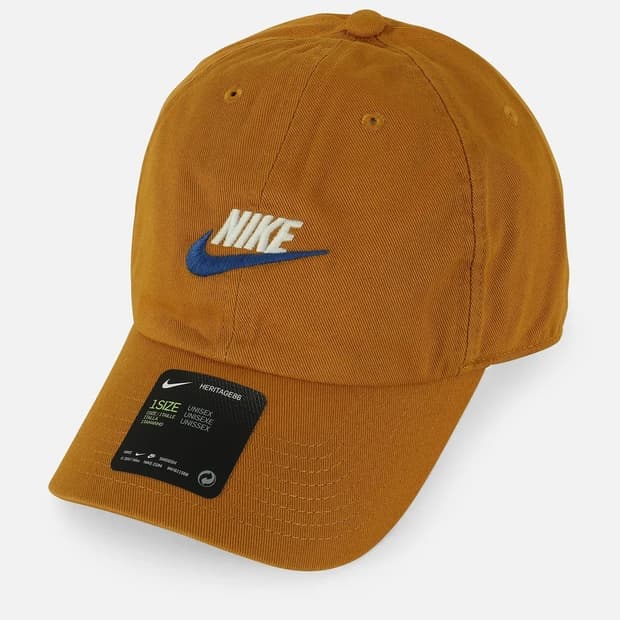 NIKE 나이키 헤리티지 86 퓨추라 머스타드/블루 남녀공용 볼캡 모자