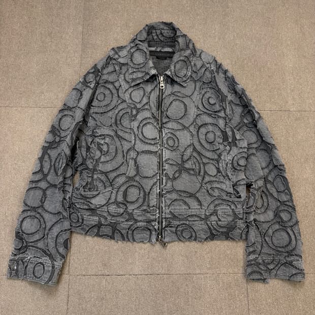 Andersson Bell 앤더슨벨 번아웃 다이드 집업 자켓 L