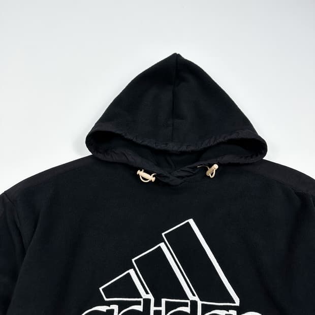 아디다스 오리지널 자수 블랙 후리스 후드티 (실측 S 여성추천)