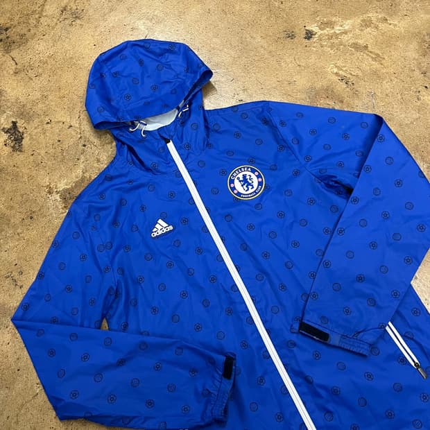 [정품/95] 아디다스 첼시 FC 블루 축구 바람막이 b10
