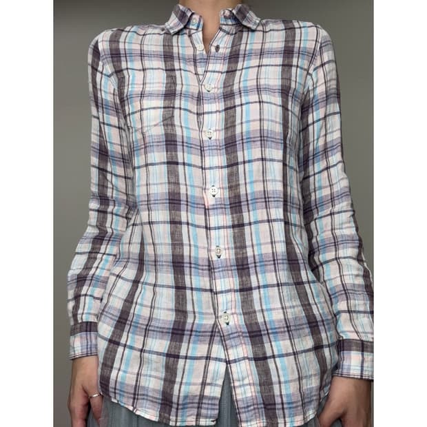빈티지 체크 셔츠