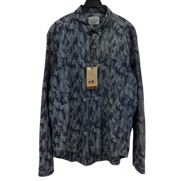 택부착) Barbour바버 카모 긴팔셔츠