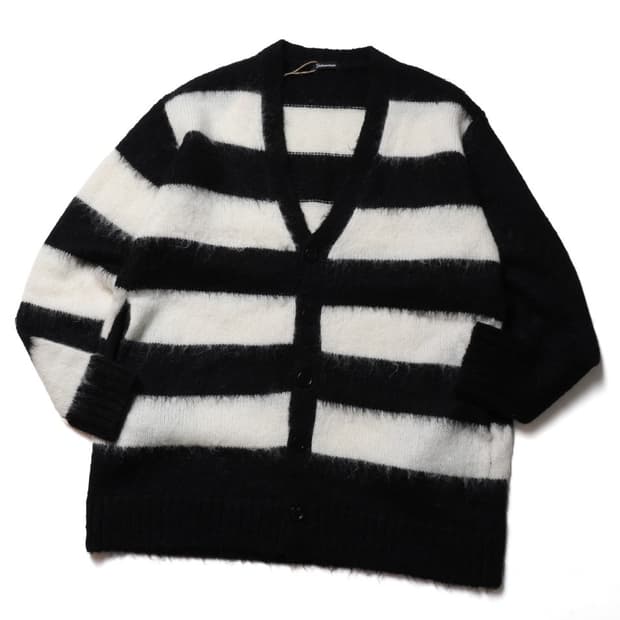 언더커버 Undercover Stripe Mohair Cardigan 