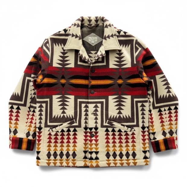 Red Mountain 나바호 패턴 울 셔츠 자켓 L