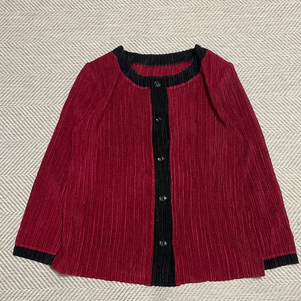 빈티지 플리츠 가디건 