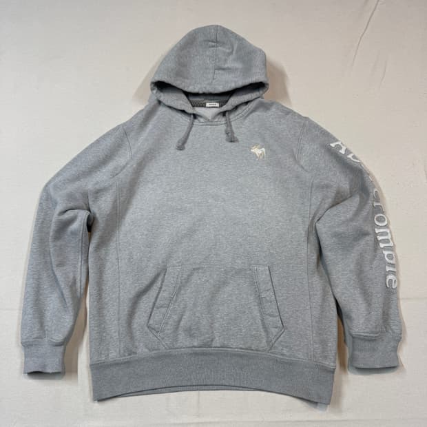 M) 아베크롬비 팔 레터링 후드티