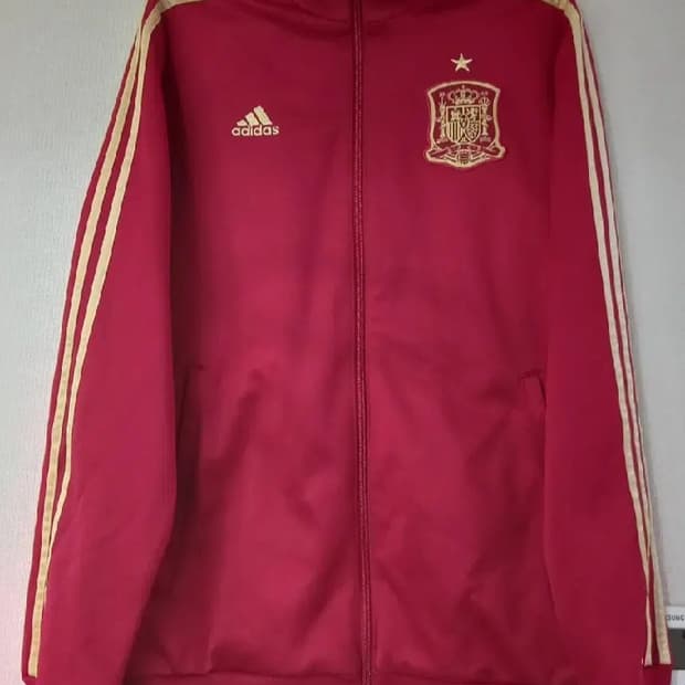 아디다스 대장급 스페인 레드골드 트랙탑 저지 져지집업 95/M