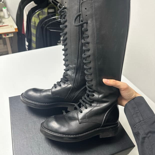 앤드뮐미스터 레이스업 롱부츠 35