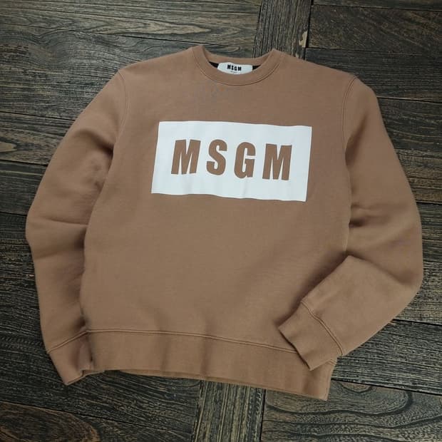 [엠에스지엠] 빅로고 프린팅 맨투맨 P01452