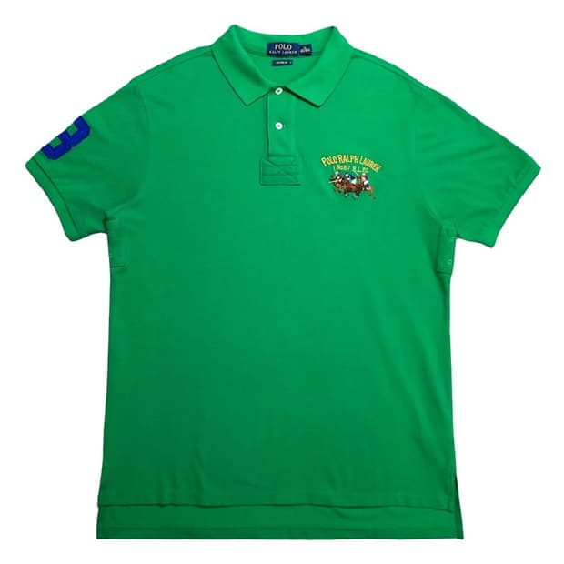 RALPH LAUREN 멀티 빅포니 PK 반팔 그린 XL