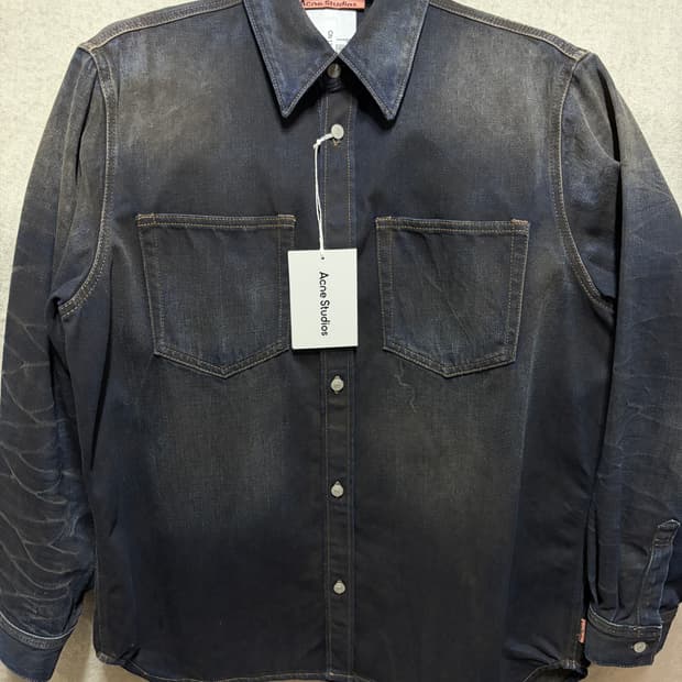 아크네 스튜디오 워싱 데님셔츠