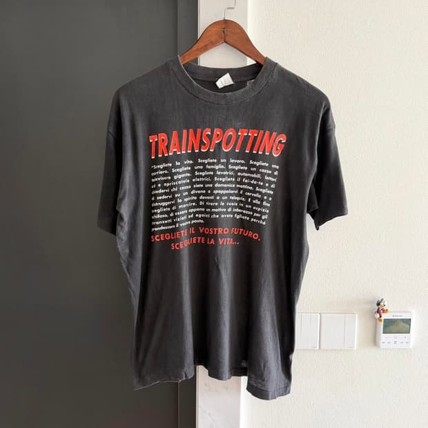 빈티지 90s Trainspotting 티셔츠