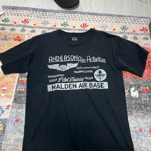 리얼맥코이 usaf 미공군 학교 반팔 티셔츠 m