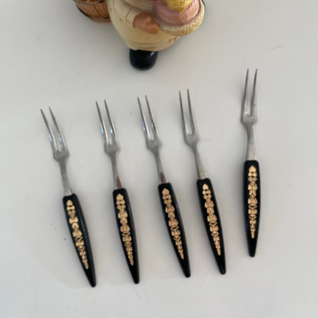 빈티지 과일 포크 5인 세트