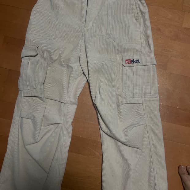 테켓 바지 코듀로이