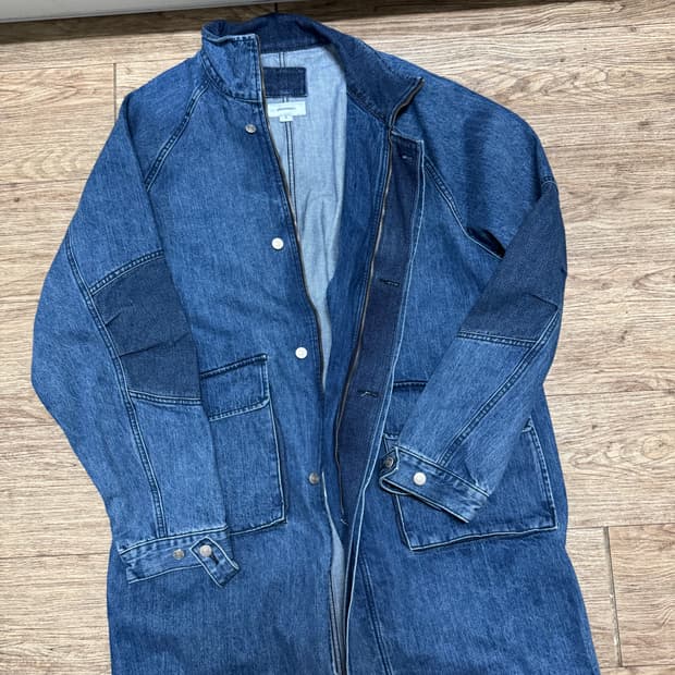 999휴머니티 OVERSIZED DENIM FISHTAIL JACKET