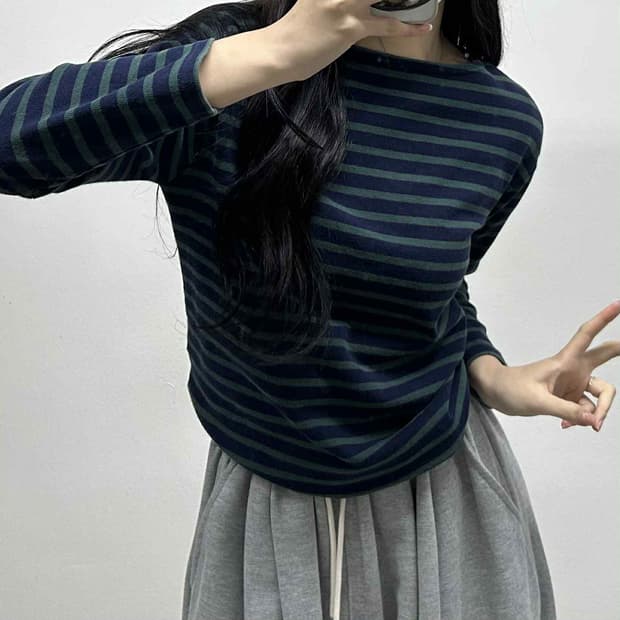 세인트제임스 스트라이프 걸즈 슬리브