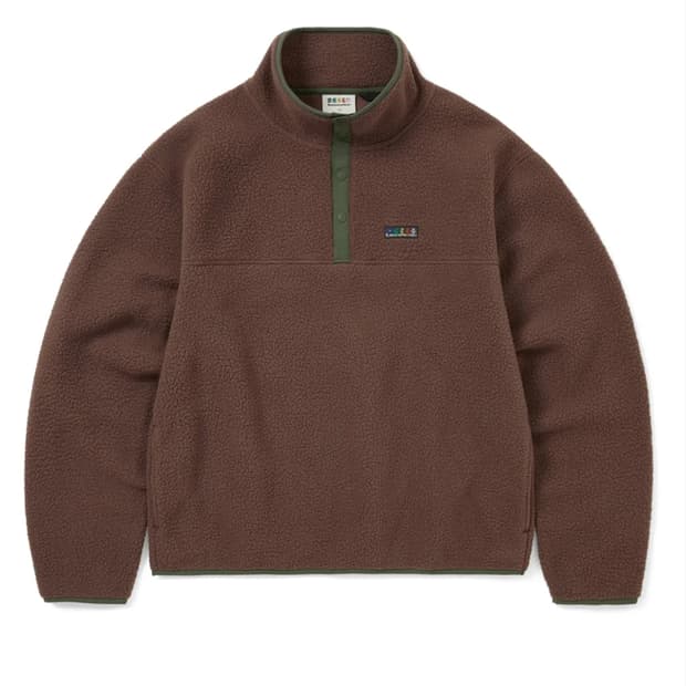 디스이즈네버댓 디네댓 gd 그레이트풀데드 플리스 풀오버 브라운 L