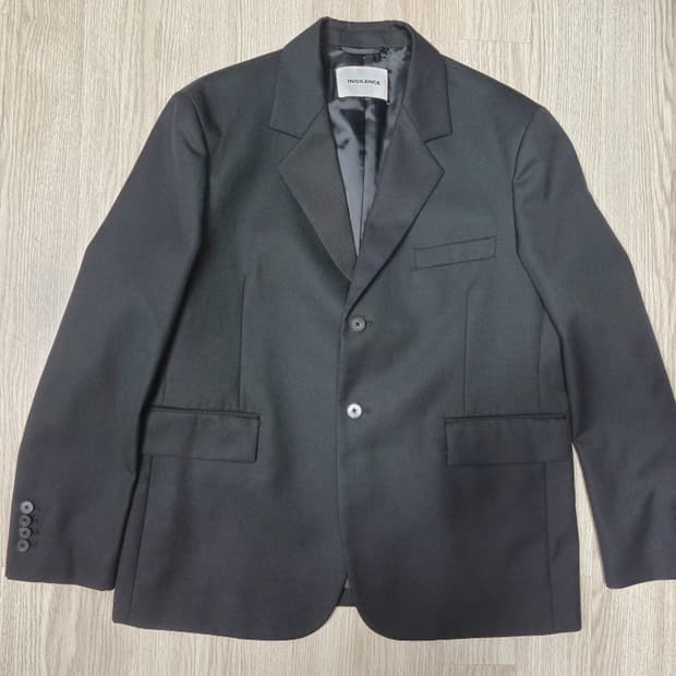 [S] 인사일런스 오버사이즈 울 블레이저 - 블랙