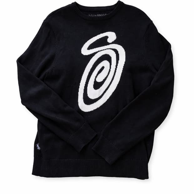 스투시 컬리 S 스웨터 블랙(오스트레일리아)