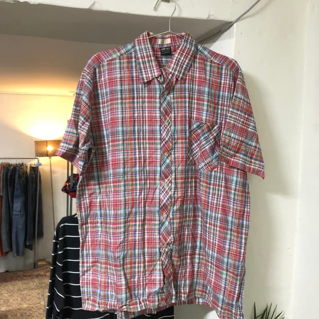 웨스턴 셔츠 레드 패턴 체크