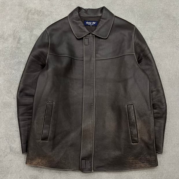 100 Gold-AD 양가죽 레더 자켓