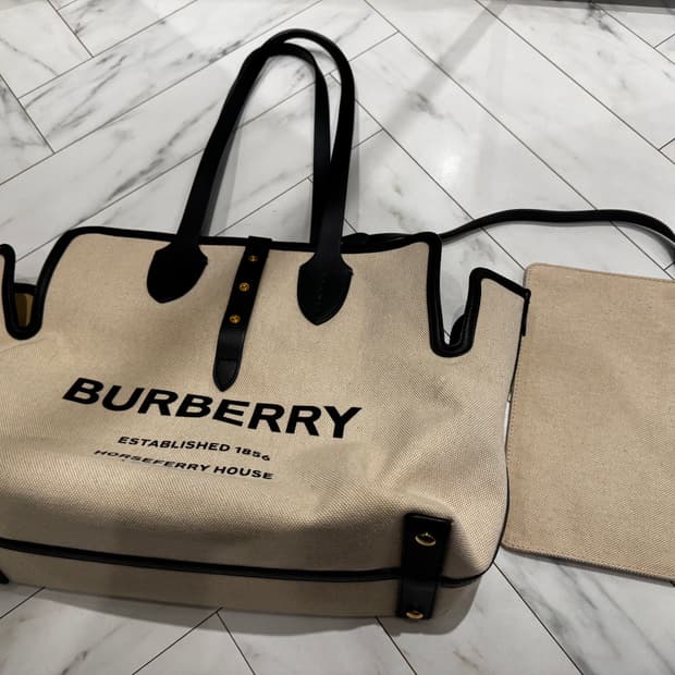 ++ 버버리 캔버스 보스턴백 (기저귀가방) ++