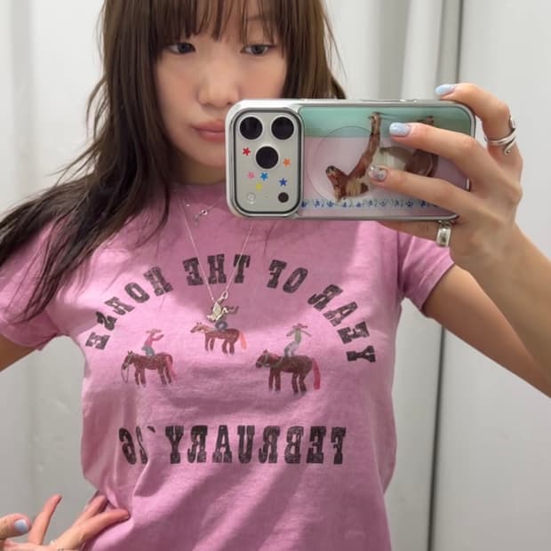 자라 LOTTIE RAE 스탬핑 티셔츠