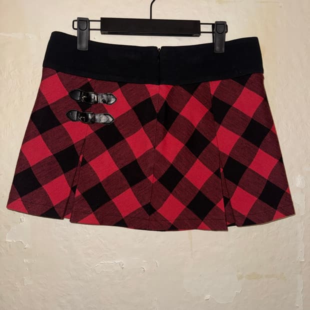 “PEARLY GATES” tartan golf skirt