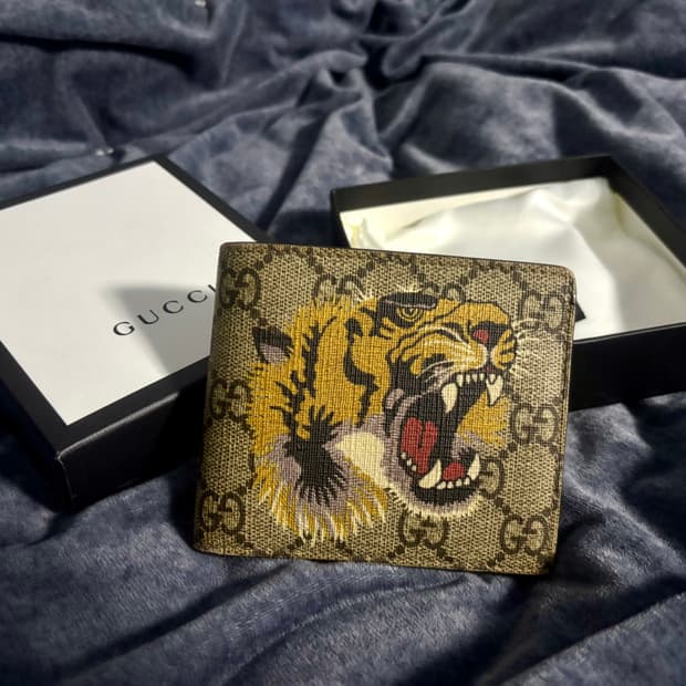 구찌 GG 타이거 반지갑 풀박스