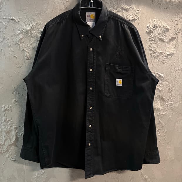 XL 칼하트 CARHARTT FR 워크 셔츠 블랙