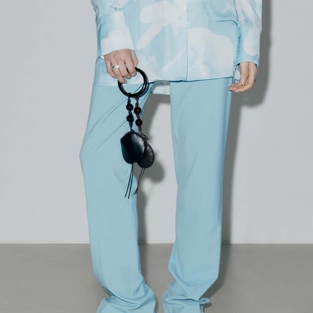 low classic arch hem slim pants