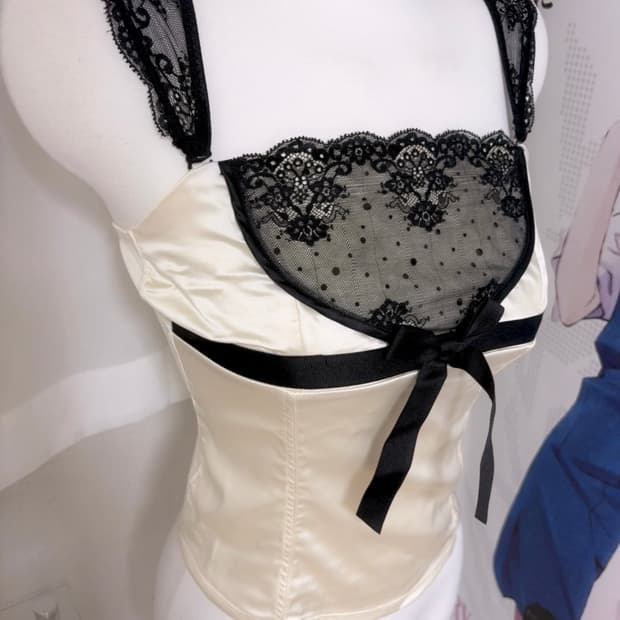 히메갸루 페어리 로걀 달천깔 핀터 레이스 란제리 리본탑 파우닝 샵502 