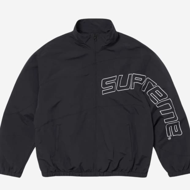 슈프림 커브 트랙 자켓 블랙 - 24SS