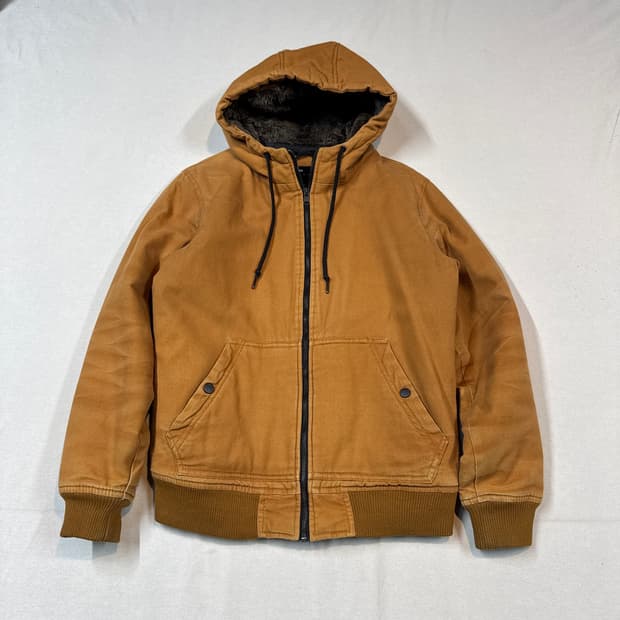 S) 베르슈카 퀼팅 안감 워크 후드 액티브 자켓