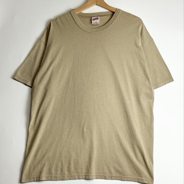00‘s USA SOFFE 소피 빈티지 반팔 티셔츠 샌드컬러 XL